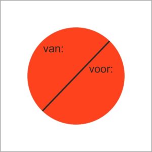 Roos mooiere actie stickers van/voor prijs 500 stuks