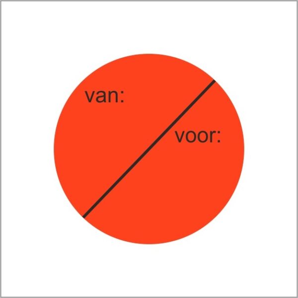 Roos mooiere actie stickers van/voor prijs 500 stuks