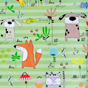 Roos Mooier Cadeaupapier Vrolijke dieren 50cm x 250m