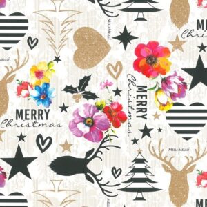 Roos Mooier Cadeaupapier Merry Christmas 30cm x 200m
