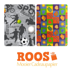 Roos Mooier cadeaupapier COMBIDEAL sport Grijs Zilver + December 50cm