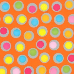 Roos Mooier Cadeaupapier luxe oranje stippen 30cm x 200m 70gr/m²