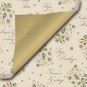 Roos Mooier Cadeaupapier Kerst luxe duo 50cm x 200m