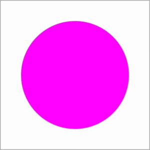 Sticker Pink 35 mm fluor 1000 stuks