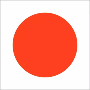 Sticker Rood 35 mm fluor 1000 stuks