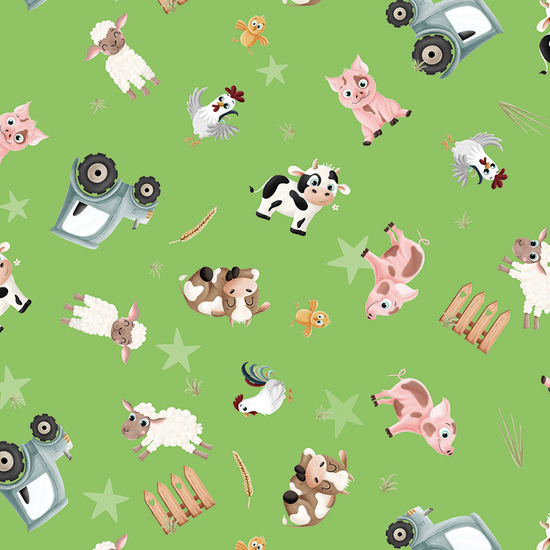 Roos Mooier Cadeaupapier Boerderij tractor 50x250m