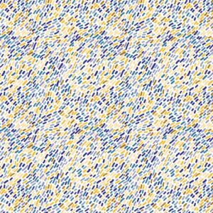 Roos Mooier Cadeaupapier streepjes blauw geel 30cmx200m