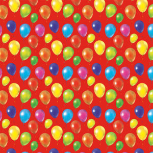 Roos Mooier Cadeaupapier ballonnen Rood 30cm x 200meter-80gr-m²