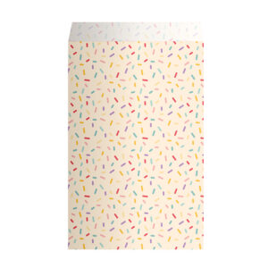 Roos Mooier Cadeauzakje Confetti peach 12 x 19cm DS a 200 st