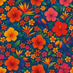 Roos Mooier Cadeaupapier Tropisch Paradijs 50cmx200m