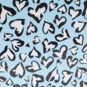 Roos Mooier Cadeaupapier Hartjes blauw 30cm x 200mtr 80gr/m² V